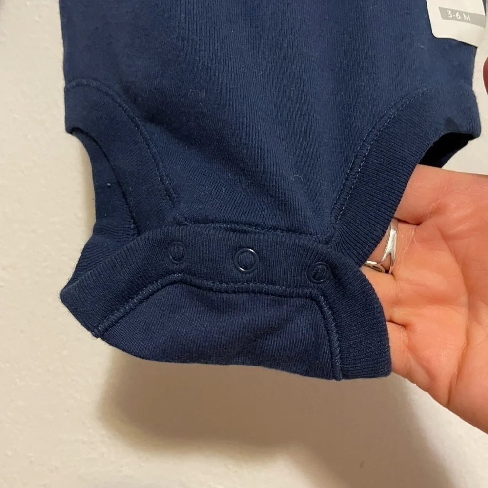 NWT Old Navy Shoot for the Moon Navy Onesie 3-6M